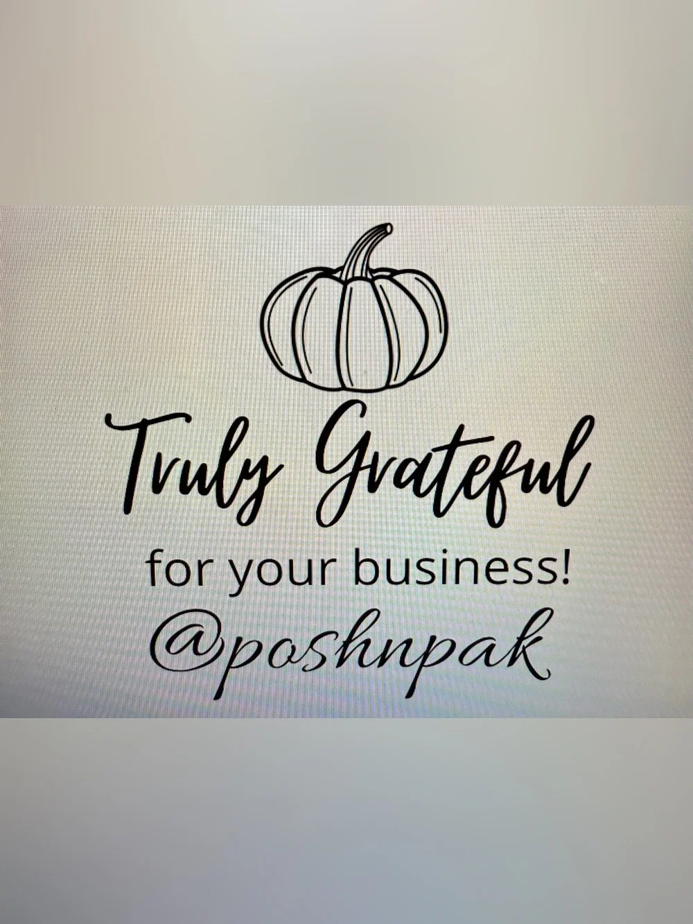 NEW!🍁50 “Truly Grateful for your Business” custom stickers🍁  rectangular